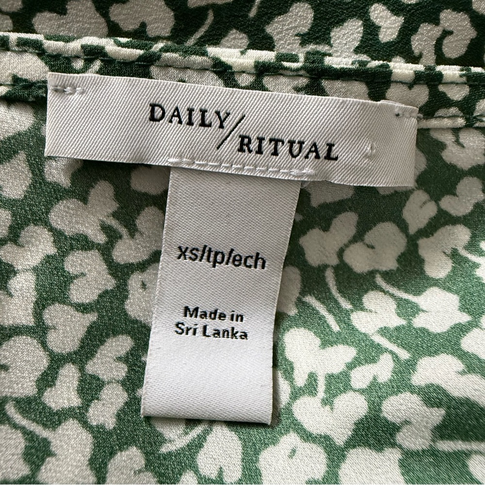 DAILY RITUAL Floral Slip Dress Size XS - Picture 4 of 6